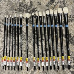 Black & Blue Princeton Aspen Paint Brush Bundle #5