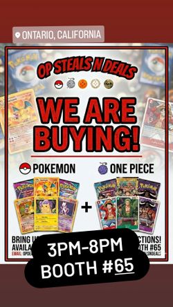 Buying One Piece and Pokemon TCG