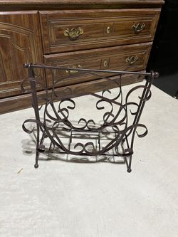 Wrought Iron Magazine Rack