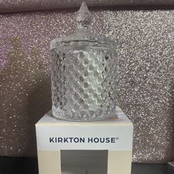 2 CRYSTAL BEAUTY JAR WITH COTTON BALLS