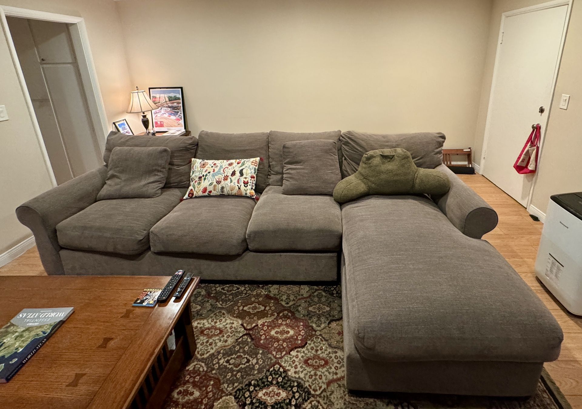 Earth Green 120” Sectional Sofa
