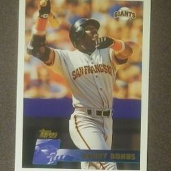 1996 Topps Barry Bonds San Francisco Giants #300 Baseball Card Vintage Collectible Sports MLB Trading Major League