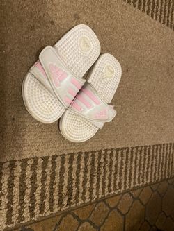 Girls adidas flip flops size 12