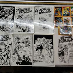 This "Spirits of Vengeance" keepsake collection by Comic Images includes hot cover artwork for issues 1-4 along with two dynamic splash pages and a bo