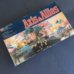Vintage MB Gamemaster Series Axis and Allies Board Game Military War