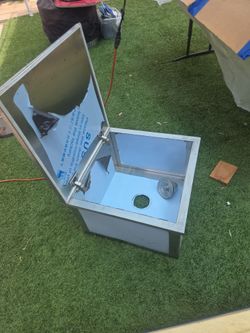Stainless Steel Ice Chest Box 20x20x13 In