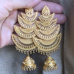 22k Gold Plated Earring Jewelry 