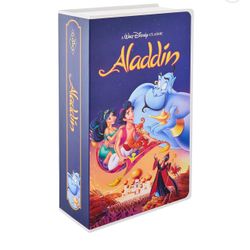 Disney Classic VHS Boxed Silk Touch Throw, 50" × 70" Aladdin Blanket 
