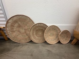 Woven wall baskets