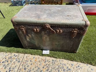 Metal Steamer Trunk
