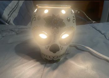 Skull wax warmer