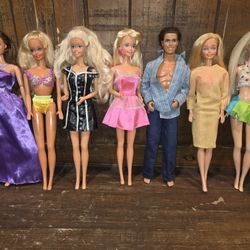 80s 90s Vintage Barbie Dolls And Ken