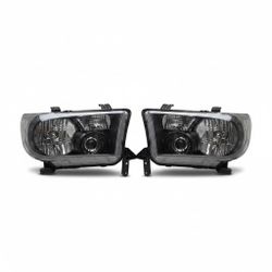 Toyota Tundra 07-13 black clear reflector headlights