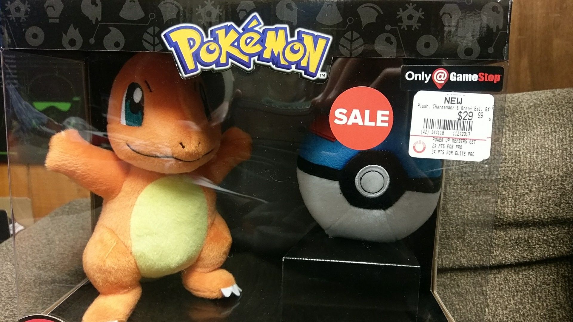 Pokemon Charmander plush with great ball