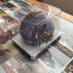 2024 signed Ray Lewis ravens mini helmet