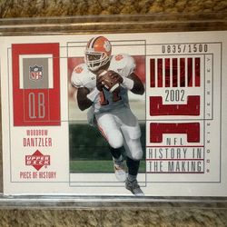 Woodrow Dantzler game used jersey card