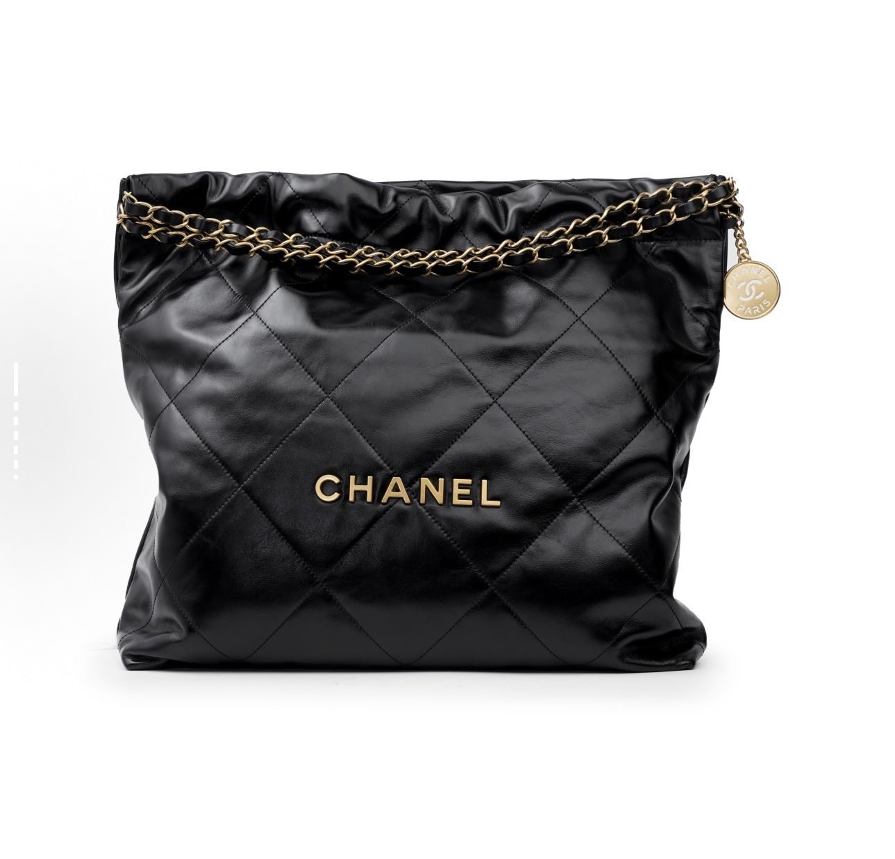 CHANEL22Bag 23B ultra-large capacity leather chain diamond shiny calfskin tote bag tote bag shopping bag shoulder bag(753)26