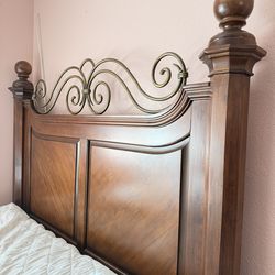 Bed frame (mattress not included) w/ dresser