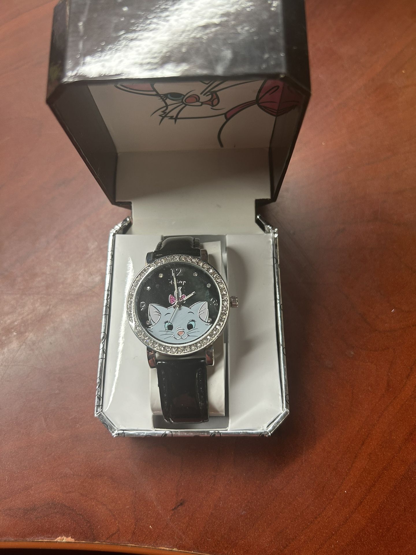 Disney Watch In Original Box Distributed By Disney Kitty-Kat Named Mari