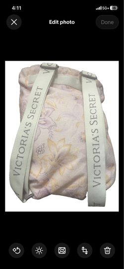 Victoria’s Secret 2-in-1 Floral Beach Towel Backpack Convertible NWT