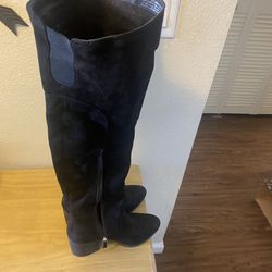 Black Over The Knee Boots 