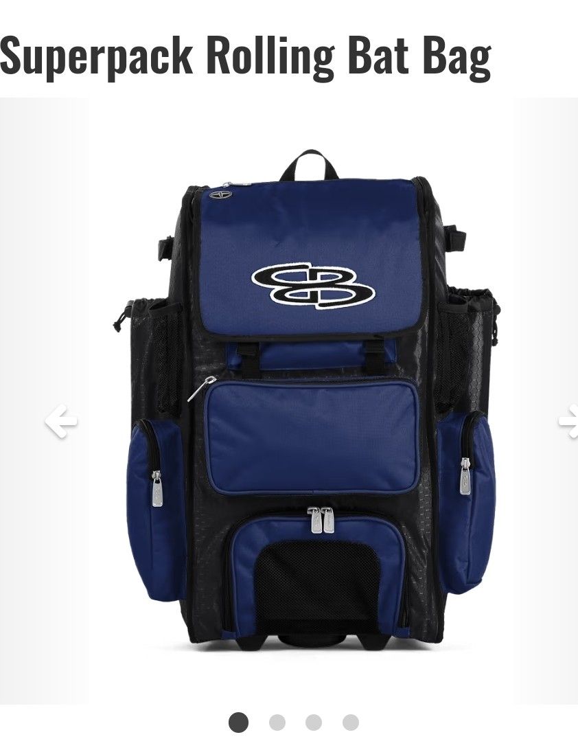 Boombah Superpack Roller Bat Bag-Royal Blue/Black