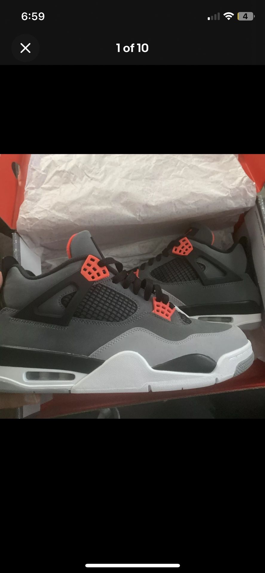 jordan 4s retro infrared