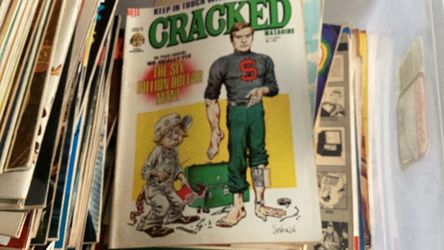 Vintage Mad magazines, 1970s along with JFK news week magazines