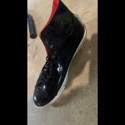 Converse Chuck Taylor All Star – Black Patent Leather w/ Red Lining – Size 13