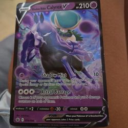 Pockemon Card  Shadow Rider Calyrex V Hp 210