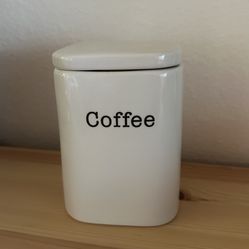 Crate & Barrel Coffee Canister