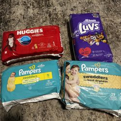 Diapers Size N, 1 & 2