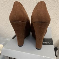 Mossimo Brown Wedge Shoes