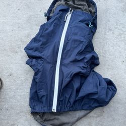arcadia trail navy dog rain windbreaker