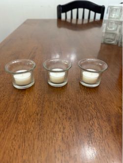 Clear tealight holders