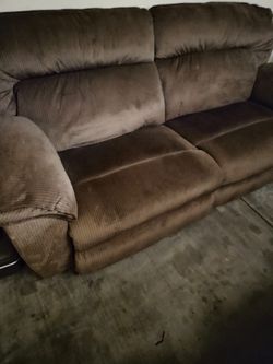 Brown recliner couch