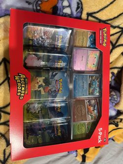 Ascended heroes five pack mini Tins