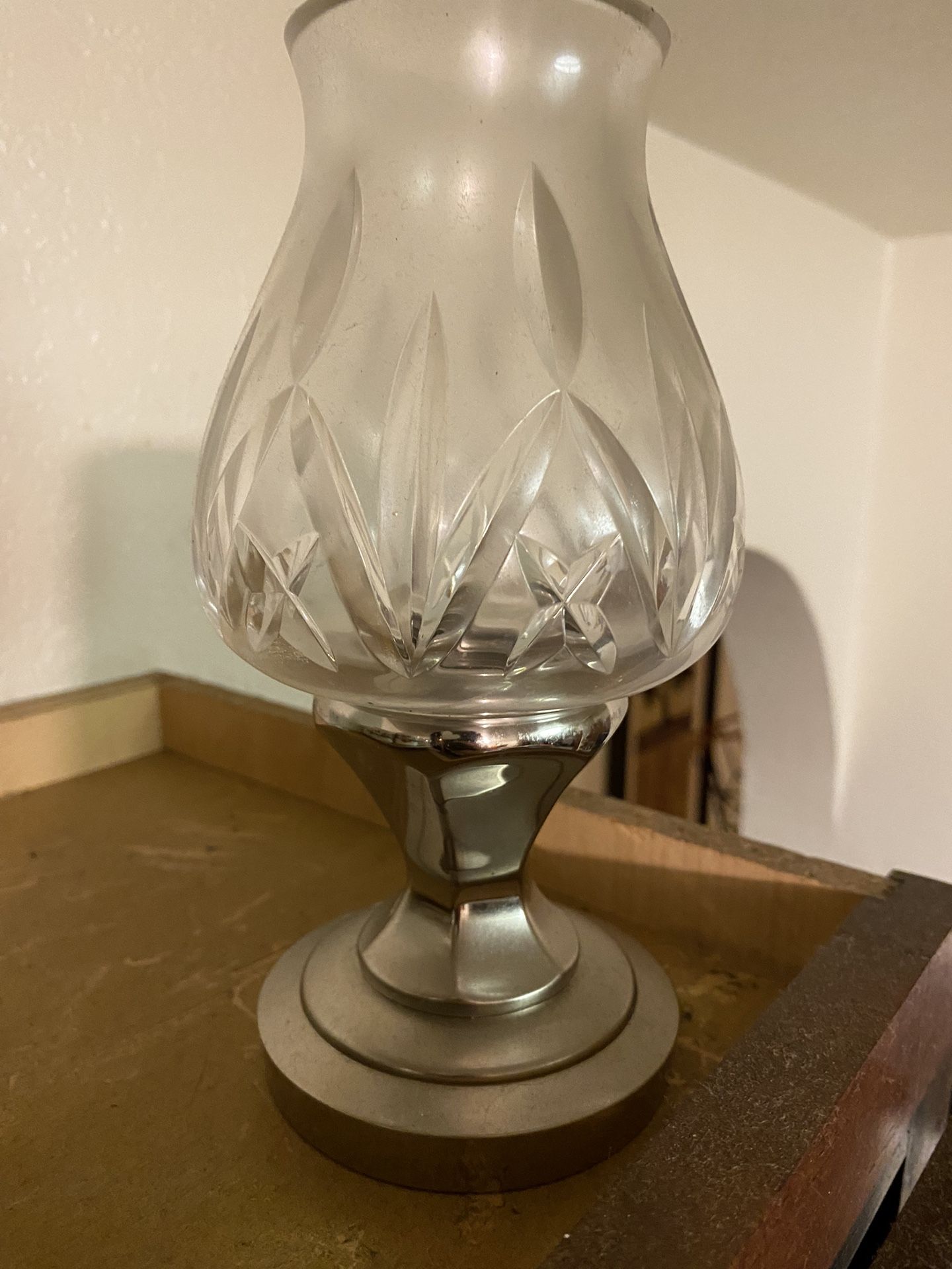 Waterford Crystal Hurricane Lamp