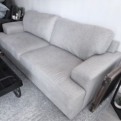 Gray couch  firm cushions