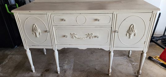 Shabby Antique Credenza TV Stand