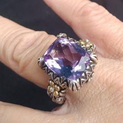 Vintage Barbara Bixby Amethyst Ring