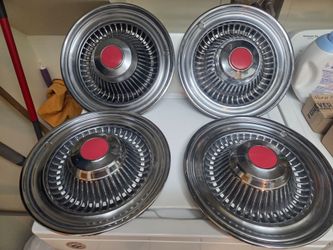 Hubcaps from 64 buick wildcat 14 inches