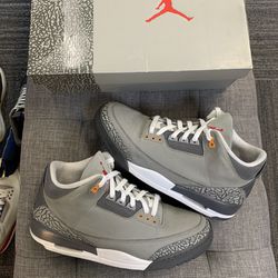 Jordan 3 Cool Grey - Size 10.5m