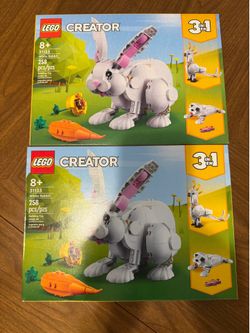 LEGO Easter Bundle – 2 White Rabbits + Easter Rabbits Display + VIP Pirate Pack – NEW SEALED
