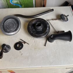 Bronze Bathtub Shower And Tub Set