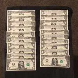 2017 One Dollar Bills