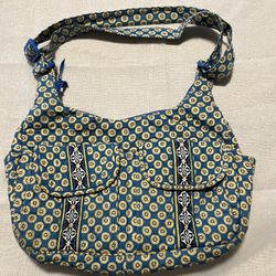 Vera Bradley Cross Body Cotton Bag - Riveria Floral