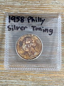 1958 Philadelphia Silver Washington Quarter Toning 🌈 Coin BU