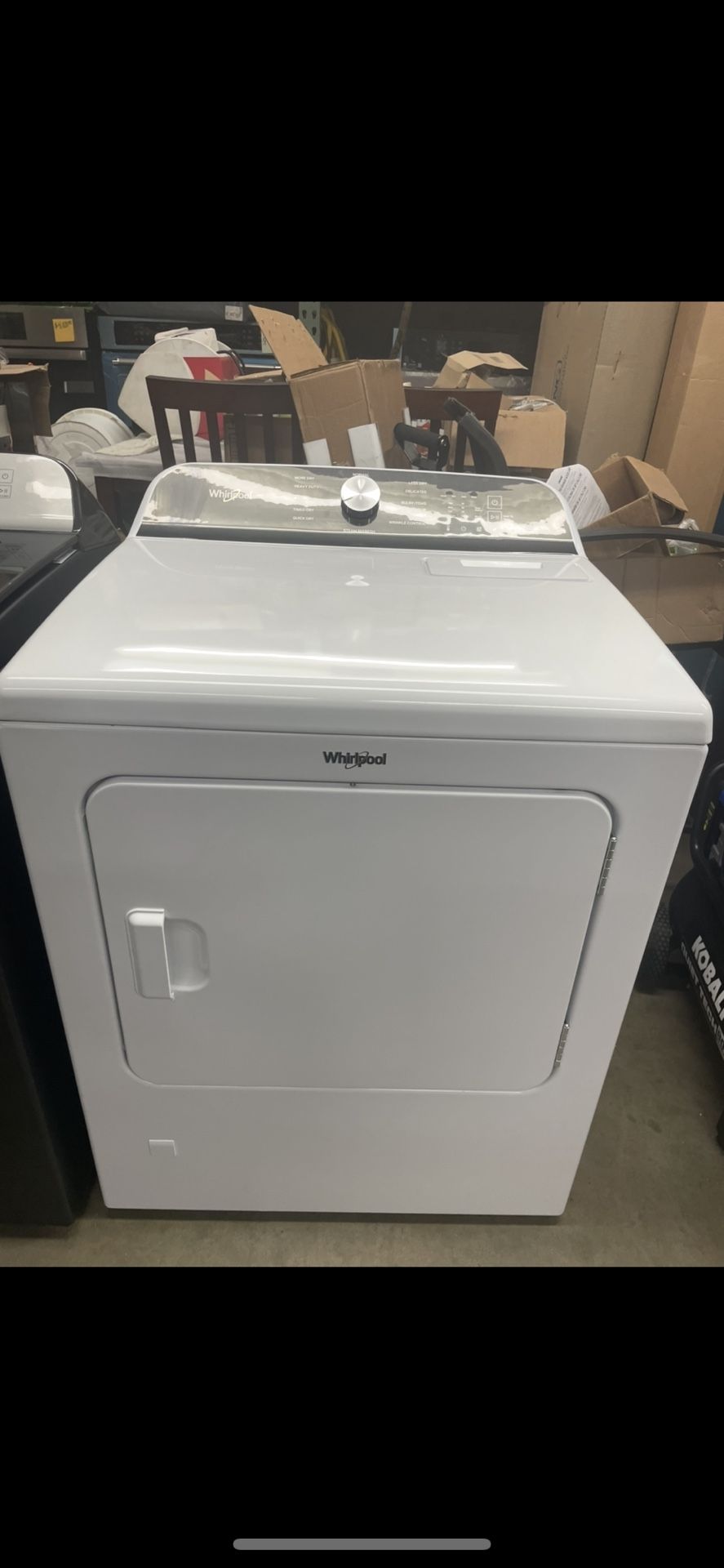 Steam Gas Dryer Whirlpool White