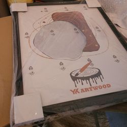 New YK Artwood Black Wood Frame 16x20